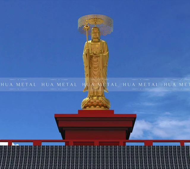 Gold Leaf Buddha Sculpture